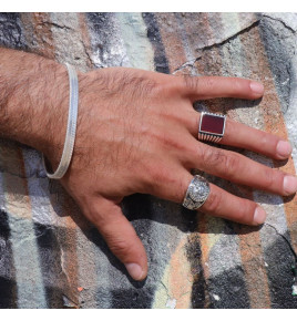 bague triskel argent