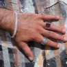 bague triskel argent