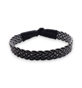 bracelet tresse homme cuir marron