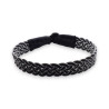 bracelet tresse homme cuir marron