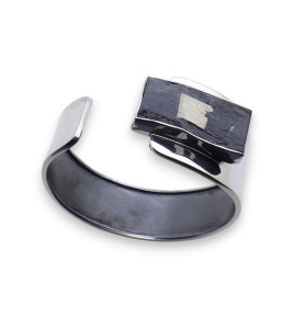 pyrite sur ardoise bracelet