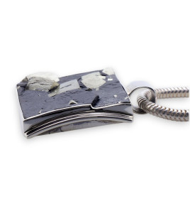 pyrite sur ardoise pendentif