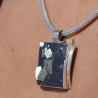 pyrite naturelle sur ardoise