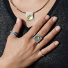 pendentif argent diamant