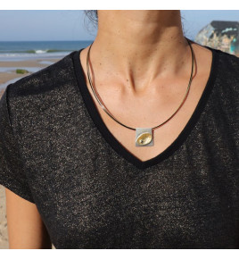 pendentif femme argent diamant