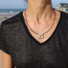 pendentif femme argent diamant