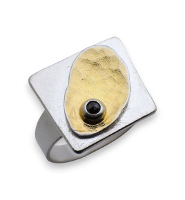 bague createur argent diamant femme