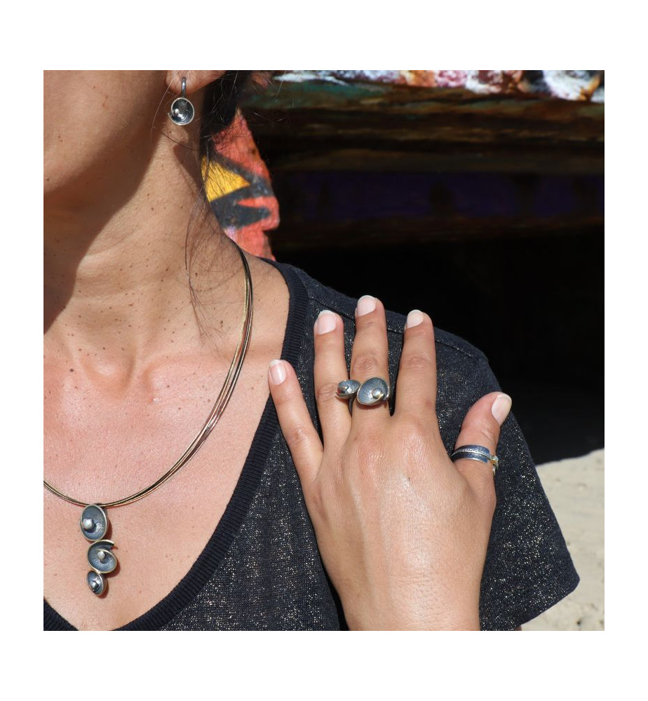 parure bijoux argent vieilli