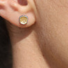boucles d'oreilles puces argent plaqué or