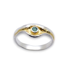 bague émeraude argent 925