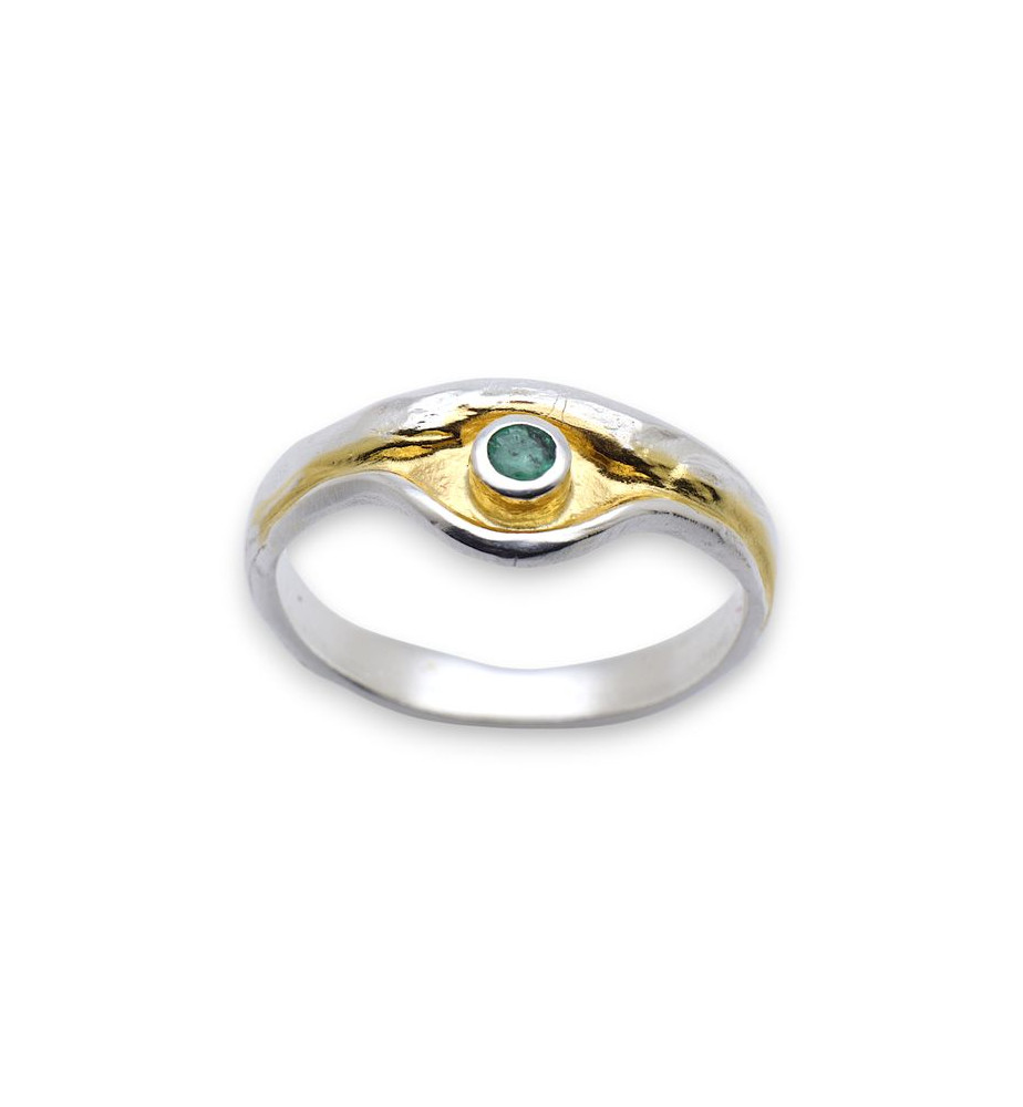 bague émeraude argent 925