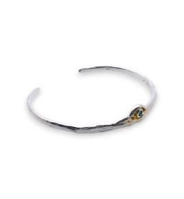 bracelet argent émeraude