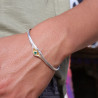 bracelet argent emeraude
