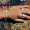 bracelet perles argent femme