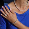 collier argent perles sur chainette