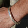 bracelet jonc argent massif