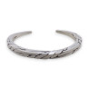 jonc argent massif homme
