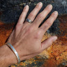 bague tanzanite argent haut de gamme homme