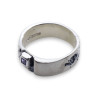 bague argent avec pierre tanzanite