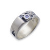 bague argent avec tanzanite