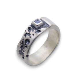 bague argent tanzanite