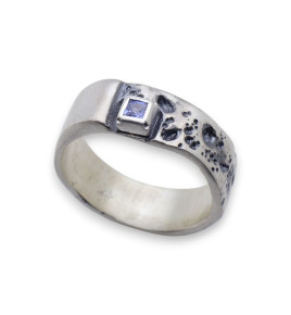 bague tanzanite homme