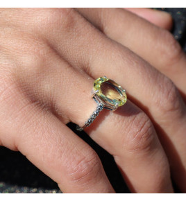 bague marcassite et argent