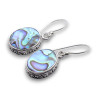 boucles d oreilles nacre abalone