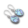 boucles d oreilles abalone argent