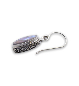 boucles d oreilles argent et abalone femme