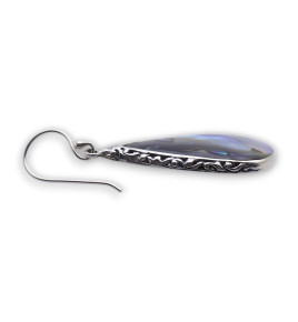 boucles d oreilles abalone argent