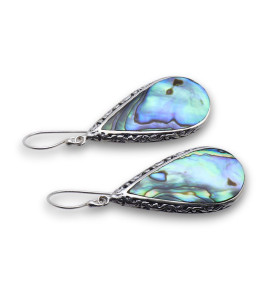 boucles d oreilles nacre abalone