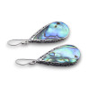 boucles d oreilles nacre abalone