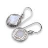 boucles pendantes nacre