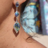 boucles d oreilles abalone argent