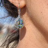 boucles d oreilles abalone argent