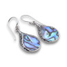 boucles d oreilles argent et abalone femme