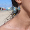 boucles d oreilles argent et abalone