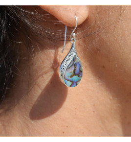 abalone boucles d'oreilles