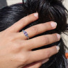 bague fine avec pierre