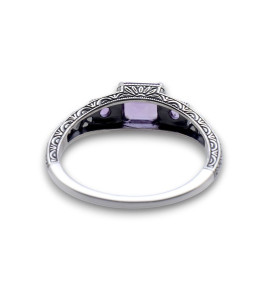 fine bague amethyste argent