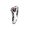 bague grenat rouge