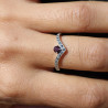 bague grenat argent