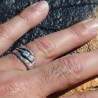 bague homme saphir