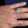 saphir bague argent