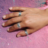 saphir bague femme