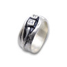 bague argent saphir femme