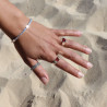 bague argent ambre femme
