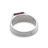 bague argent ambre rouge femme