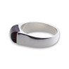 bague argent ambre cerise